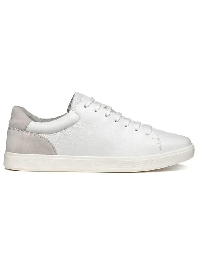 Leder-Sneakers "Avola" in Weiß/ Grau