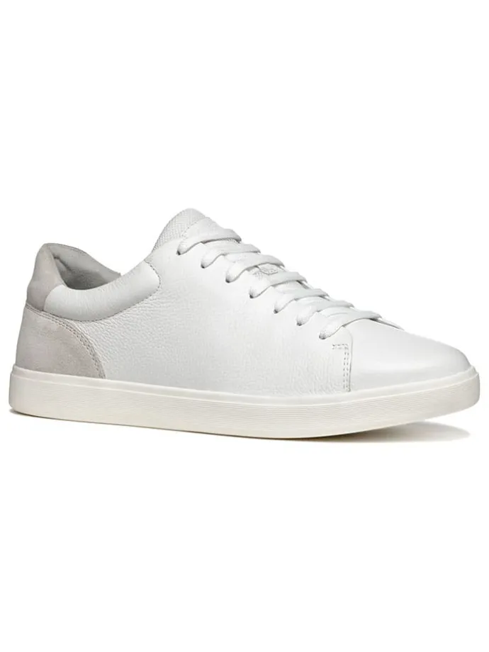 Leder-Sneakers "Avola" in Weiß/ Grau