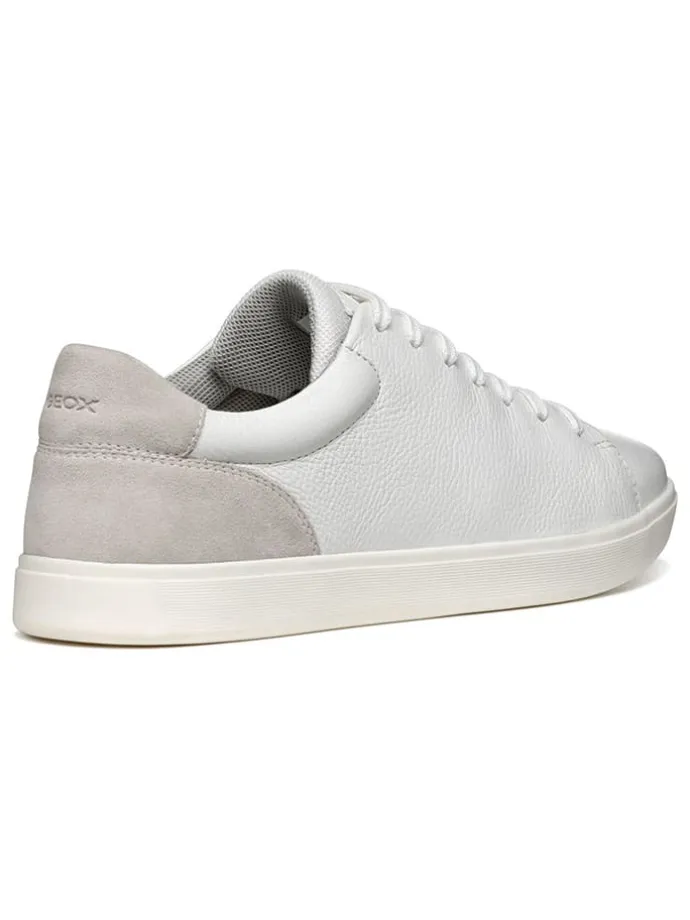 Leder-Sneakers "Avola" in Weiß/ Grau