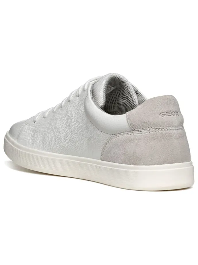 Leder-Sneakers "Avola" in Weiß/ Grau