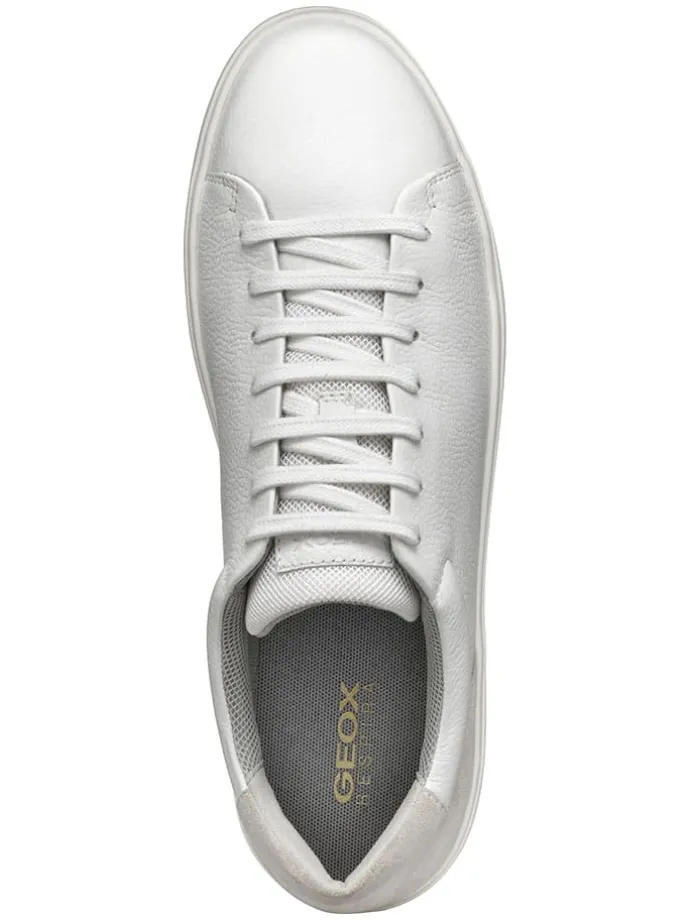 Leder-Sneakers "Avola" in Weiß/ Grau