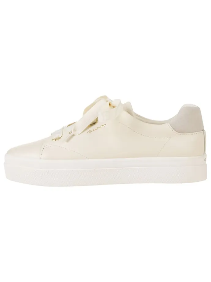 Leder-Sneakers "Avona" in Creme