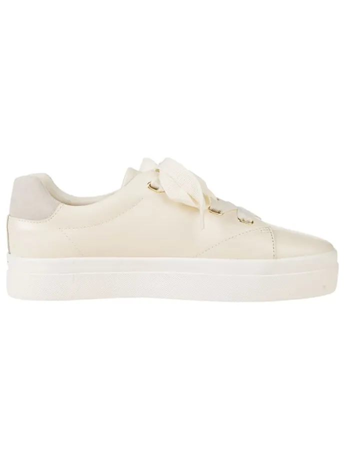 Leder-Sneakers "Avona" in Creme