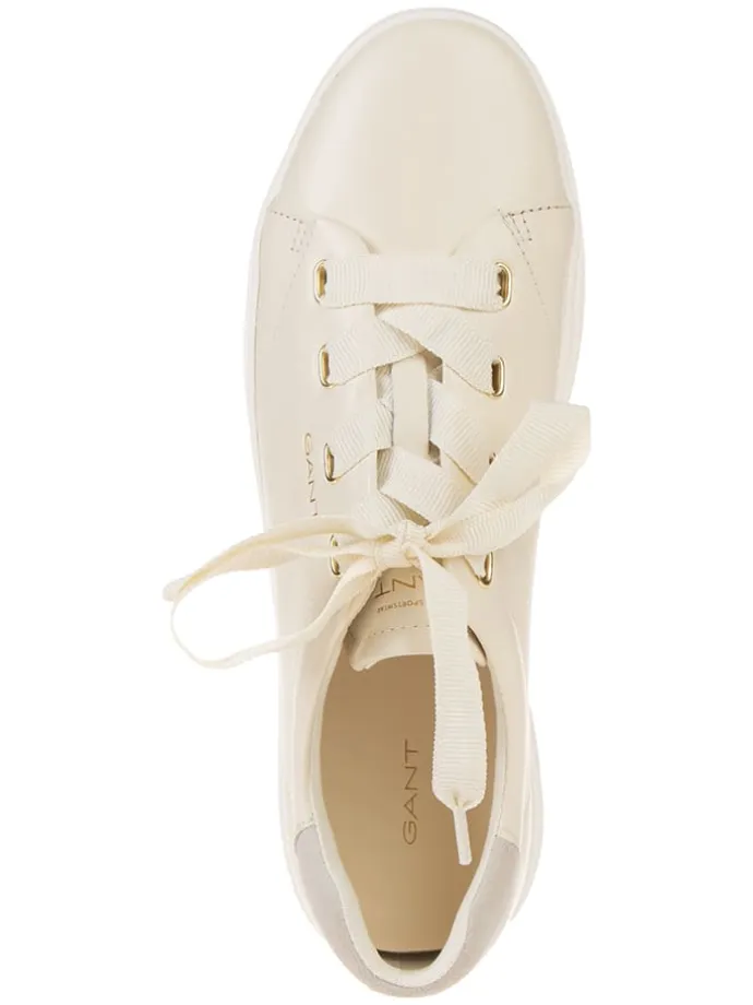Leder-Sneakers "Avona" in Creme