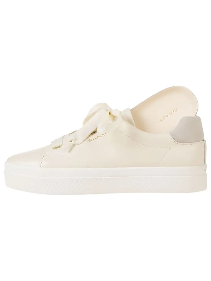 Leder-Sneakers "Avona" in Creme