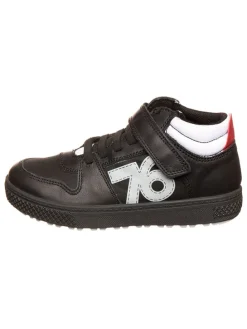 Leder-Sneakers "Barth" in Schwarz