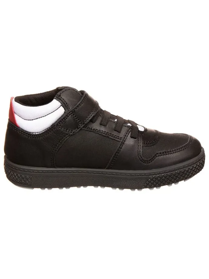 Leder-Sneakers "Barth" in Schwarz