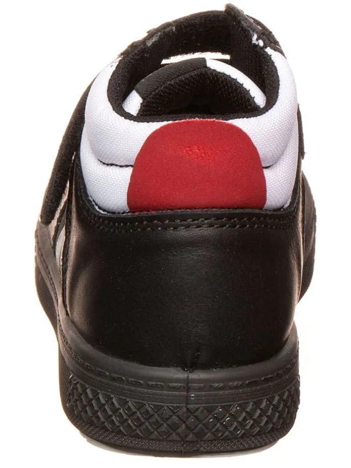 Leder-Sneakers "Barth" in Schwarz