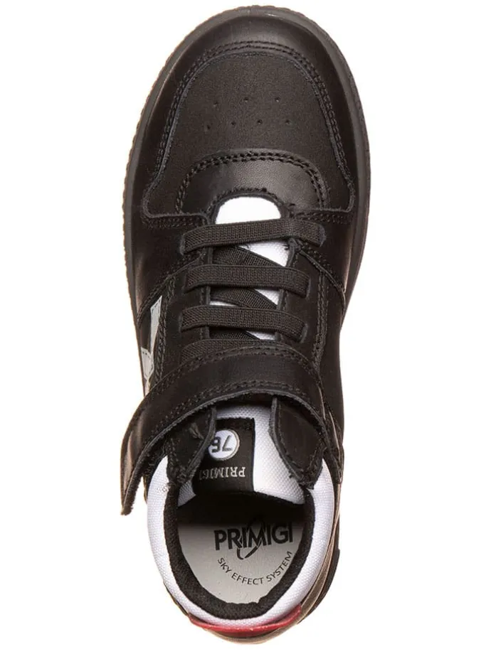 Leder-Sneakers "Barth" in Schwarz