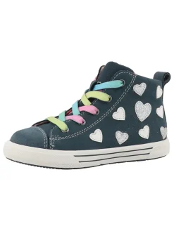 Leder-Sneakers "Benia" in Dunkelblau/ Bunt