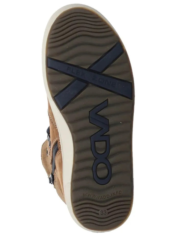 Leder-Sneakers "Bosse" in Braun