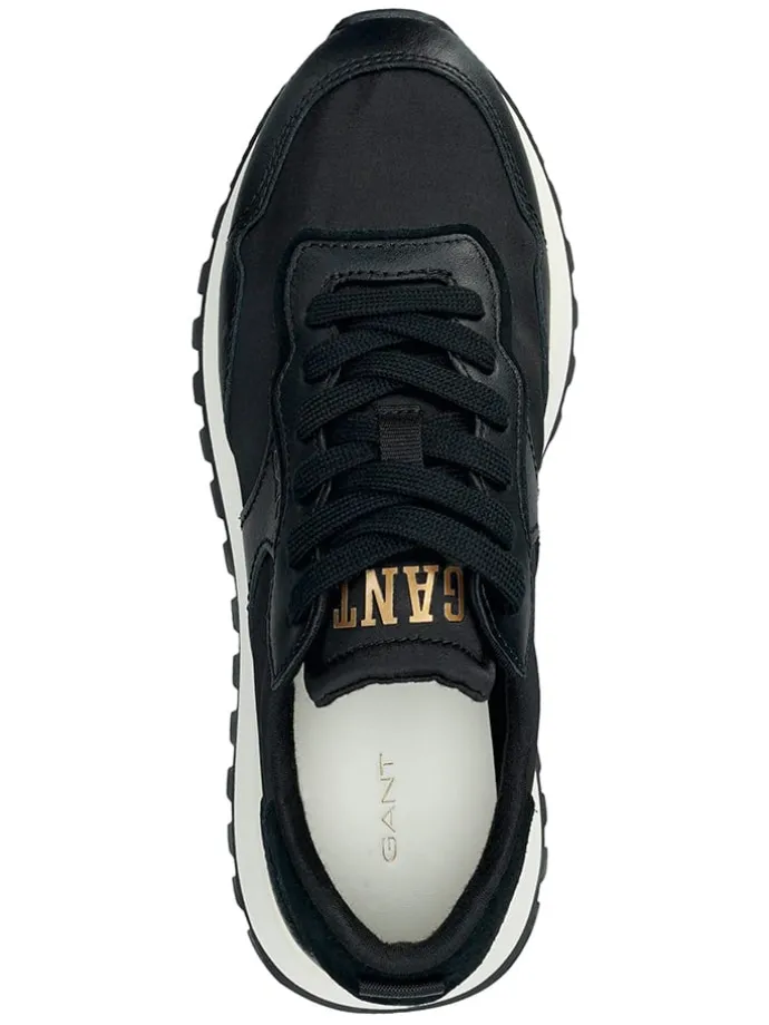 Leder-Sneakers "Caffay" in Schwarz