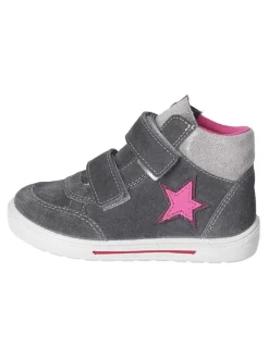 Leder-Sneakers "Caty-S" in Grau