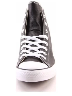 Leder-Sneakers "Chuck Taylor All Star" in Schwarz