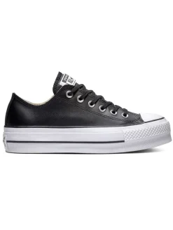 Leder-Sneakers "Chuck Taylor All Star Lift" in Schwarz