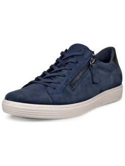Leder-Sneakers "Classic" in Dunkelblau