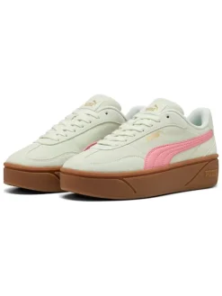 Leder-Sneakers "Club II Era" in Grün/ Pink