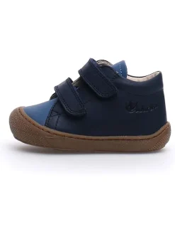 Leder-Sneakers "Cocoon in Dunkelblau/ Blau