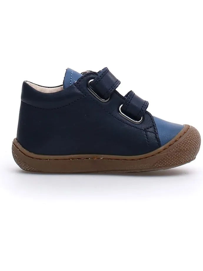 Leder-Sneakers "Cocoon in Dunkelblau/ Blau