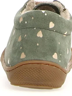 Leder-Sneakers "Cocoon" in Mint/ Gold