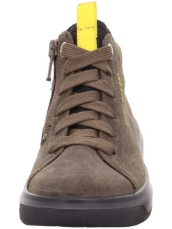 Leder-Sneakers "Cosmo" in Khaki