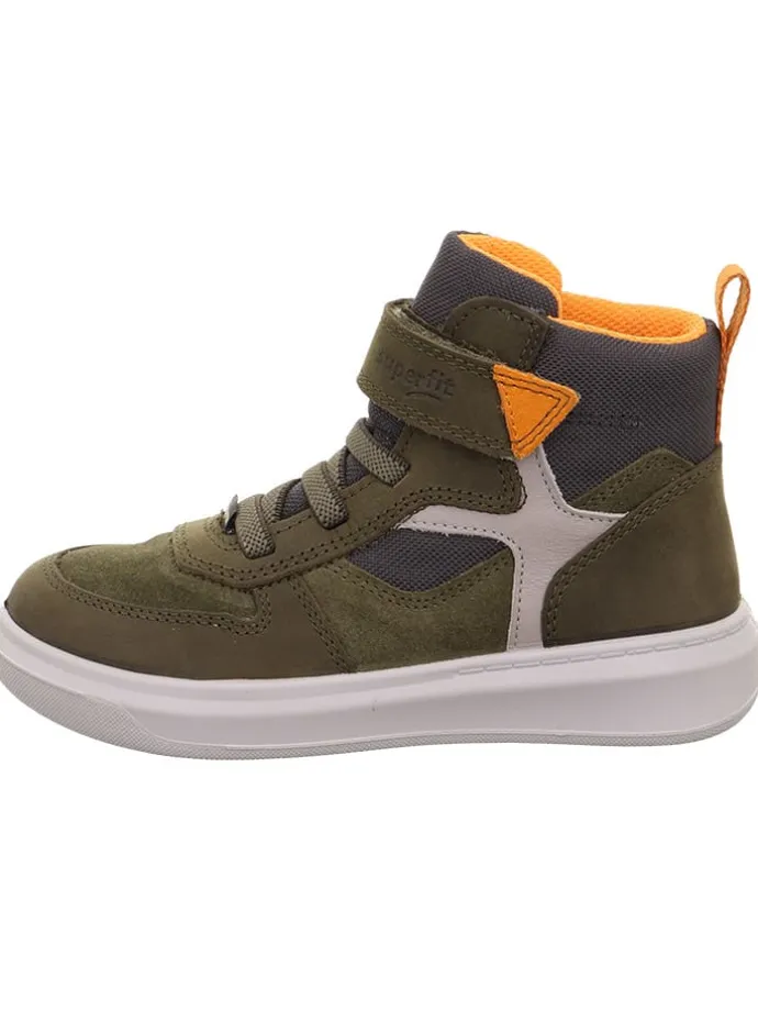Leder-Sneakers "Cosmo" in Khaki