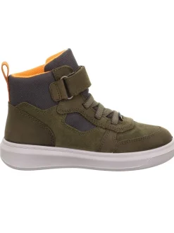 Leder-Sneakers "Cosmo" in Khaki