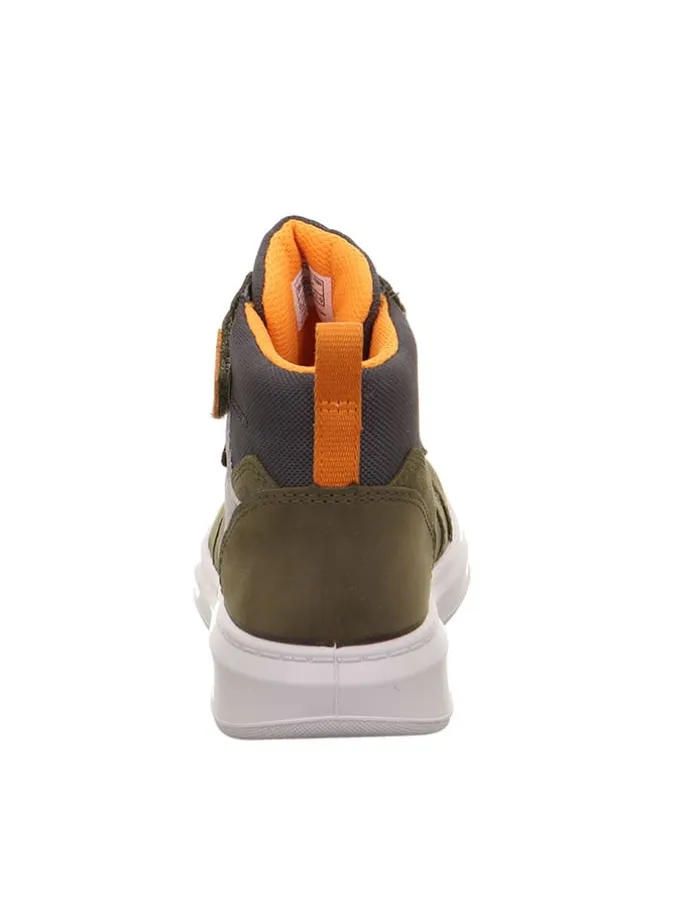 Leder-Sneakers "Cosmo" in Khaki