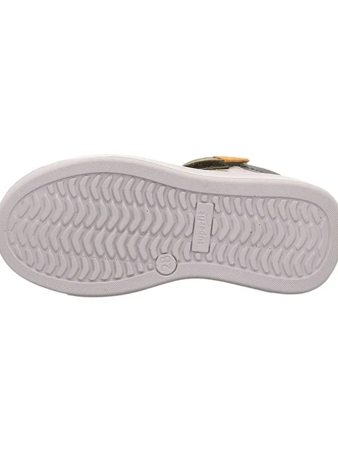 Leder-Sneakers "Cosmo" in Khaki