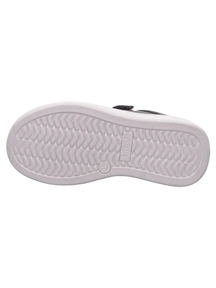 Leder-Sneakers "Cosmo" in Schwarz