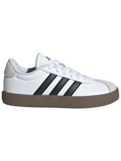 Leder-Sneakers "Court 3.0" in Weiß/ Schwarz