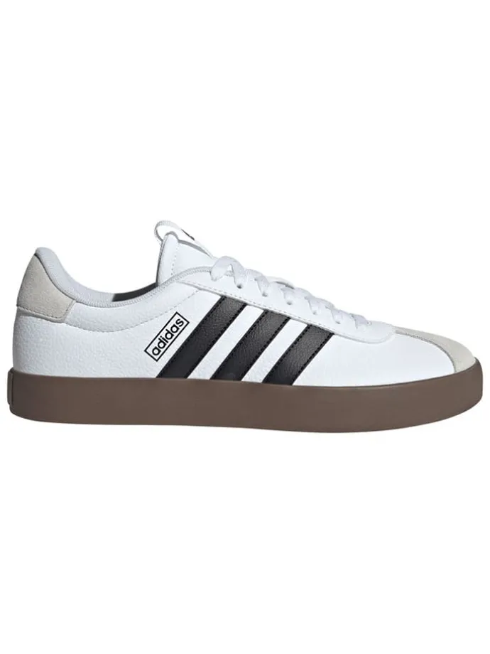 Leder-Sneakers "Court 3.0" in Weiß/ Schwarz/ Beige