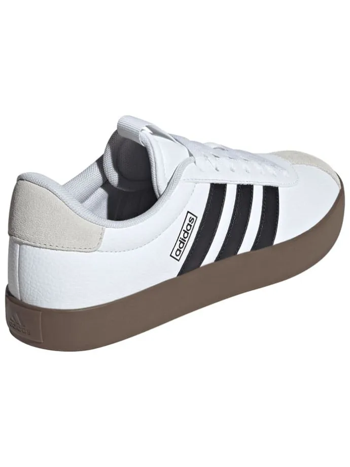 Leder-Sneakers "Court 3.0" in Weiß/ Schwarz/ Beige