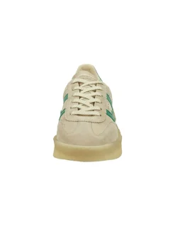 Leder-Sneakers "Cuzima Crepe" in Beige/ Grün