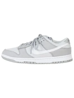 Leder-Sneakers "Dunk Low LX" in Grau/ Weiß
