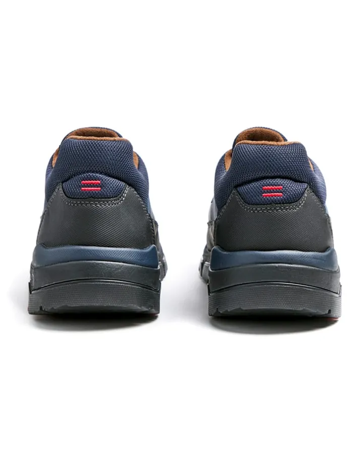 Leder-Sneakers "Ebe" in Dunkelblau