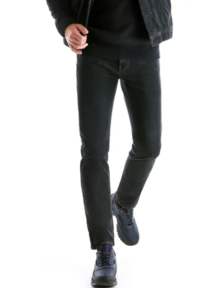 Leder-Sneakers "Ebe" in Dunkelblau