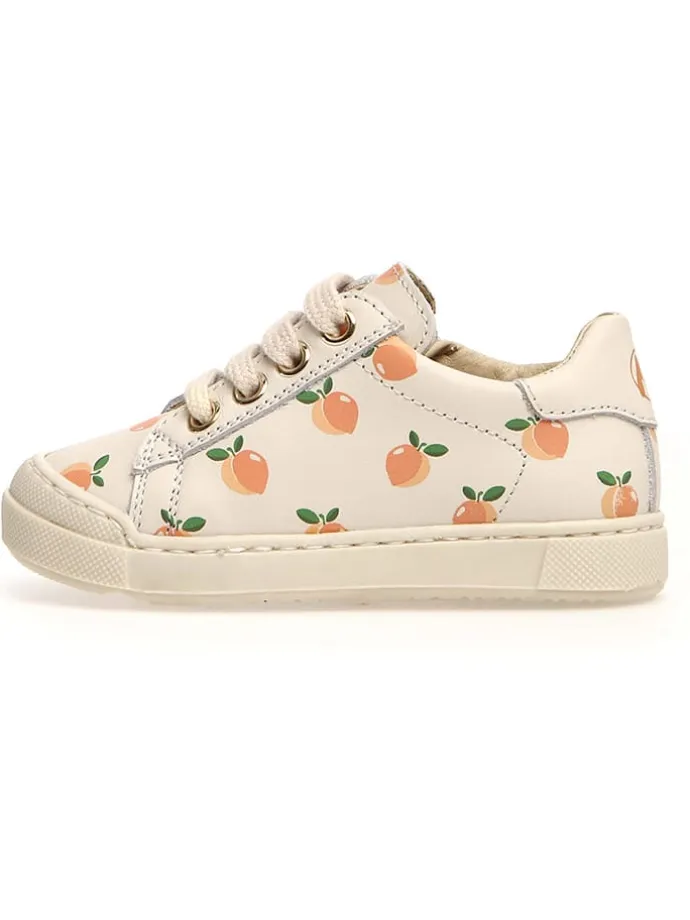 Leder-Sneakers "Eindhoven" in Creme