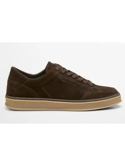 Leder-Sneakers "Enrique" in Braun
