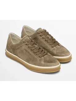 Leder-Sneakers "Enrique" in Hellbraun