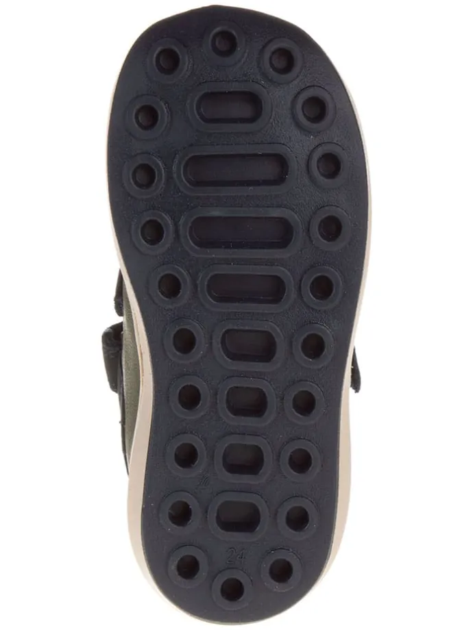 Leder-Sneakers "Float" in Khaki