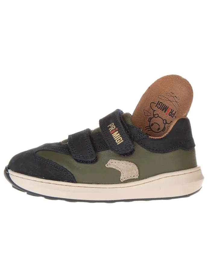 Leder-Sneakers "Float" in Khaki