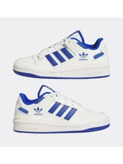 Leder-Sneakers "Forum" in Weiß/ Blau