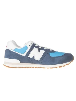 Leder-Sneakers "GC754" in Blau