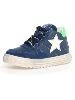 Leder-Sneakers "Hess" in Blau