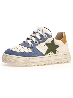 Leder-Sneakers "Hess" in Creme