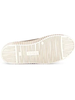 Leder-Sneakers in Beige