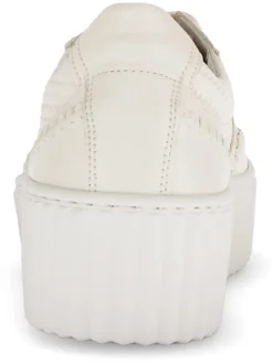 Leder-Sneakers in Beige