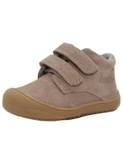 Leder-Sneakers in Beige