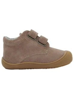 Leder-Sneakers in Beige